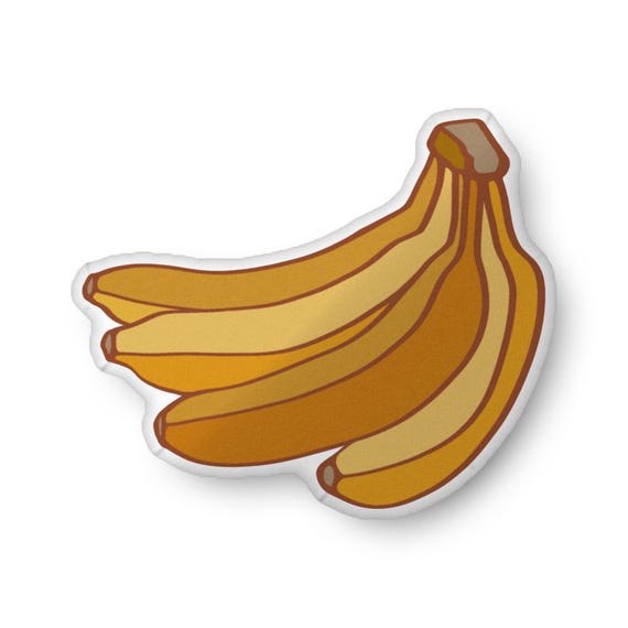 Bunch of Bananas Shaped Pillows