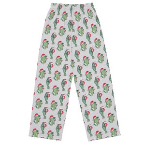 Kerstpyjamabroek met vismotief, kerstpyjamabroek met kerstvismotief, kerstpyjama met baarsmotief, bijpassende pyjama voor het hele gezin tijdens de feestdagen
