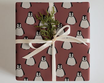 Papel de regalo navideño Penguin: papel de regalo ecológico para fiestas