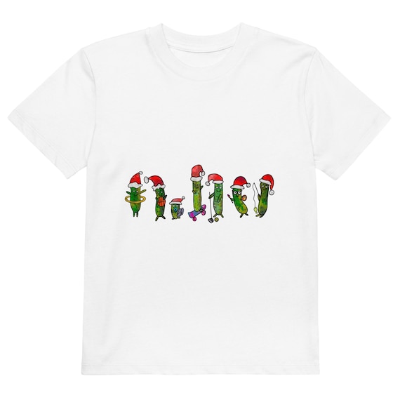 Kids Christmas Pickles Tee Shirt // Matching Family Christmas Jammies