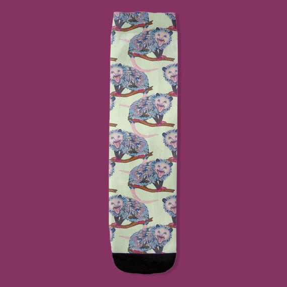 Opossum Socks by Jrouxart