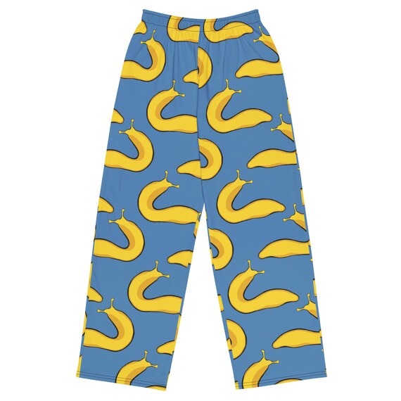 Banana Slug Pajama Pants, Funny Animal Lounge Pants, Cute Quirky Gift, Cozy Cottagecore Style