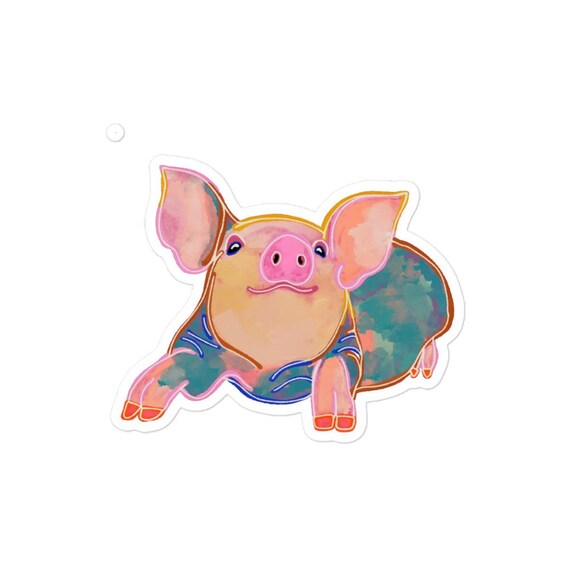 Cute Pig Vinyl Sticker