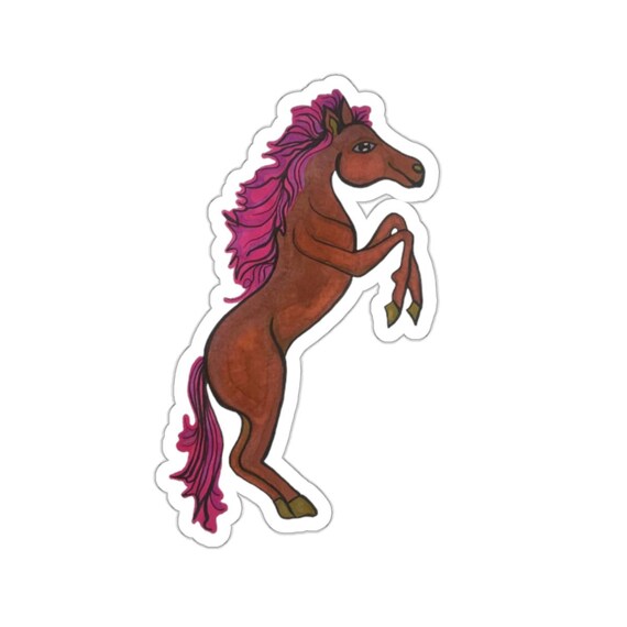 Horse Sticker / Pretty Pink Pony Sticker