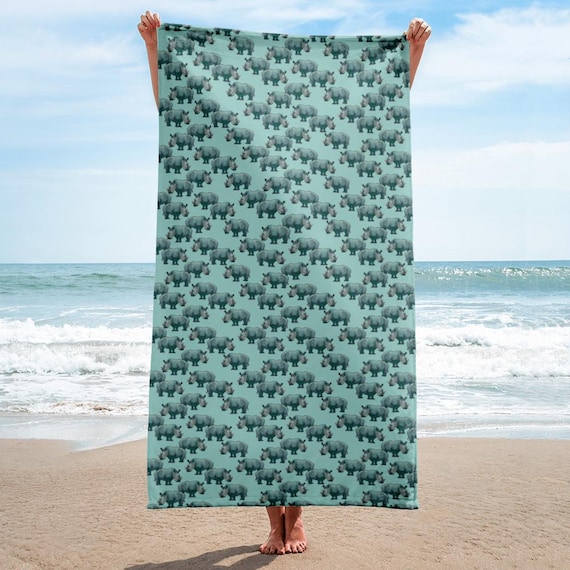Rhino beach Towel