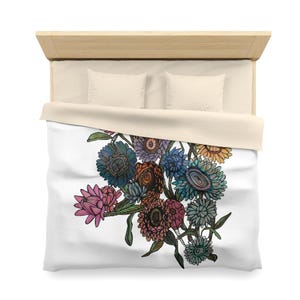 Pretty Floral Duvet Cover // Straw Flower Bouquet