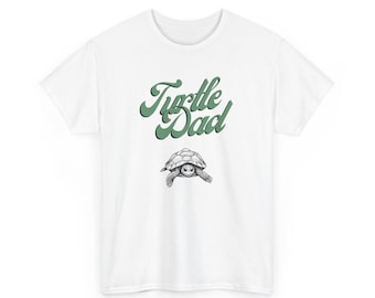 T-shirt papa tortue - propriétaire d'un animal de compagnie tortue, t-shirt en coton pour la fête des pères, cadeau pour papa
