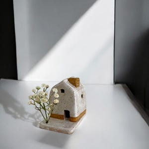 Tea light ceramic houses Tea light houses Mini ceramic houses Home decor Mantel decor  Tea light houses ornament Birthday gift Housewarming