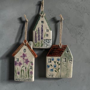 Handmade Ceramic House Wall Art