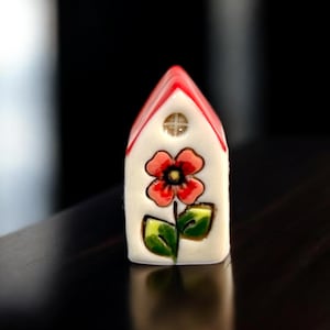 Mini case in ceramica fatte a mano Piccole case in ceramica Graziose case in ceramica Decorazione da scrivania Regalo di compleanno Decorazione da camino Regalo per una persona speciale