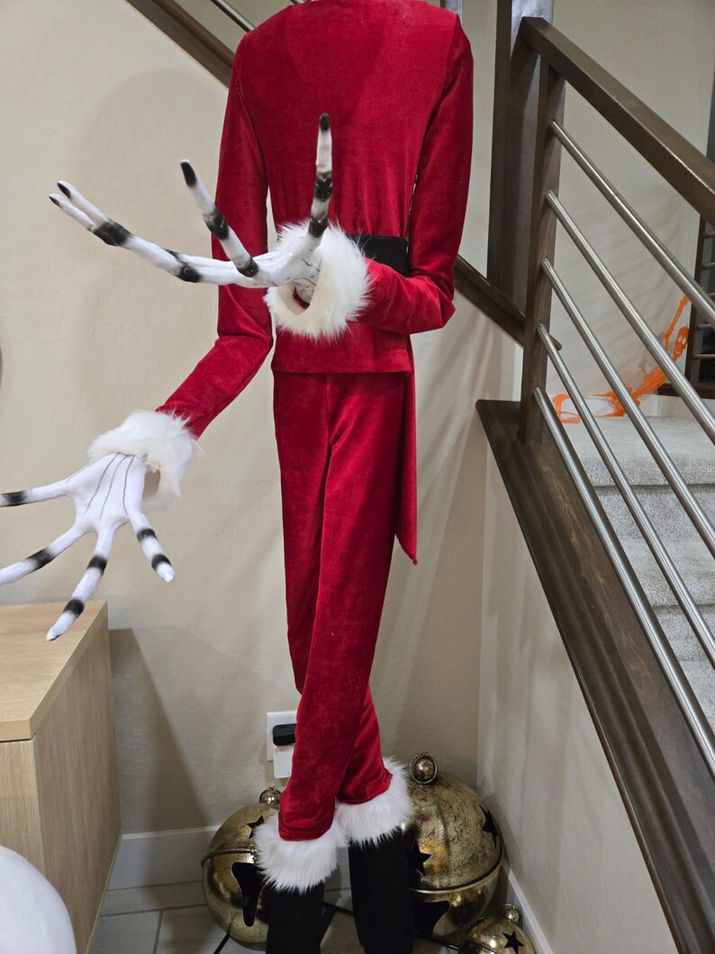Santa Claus FULL COSTUME For 6 5ft Jack Skellington Animatronic Etsy