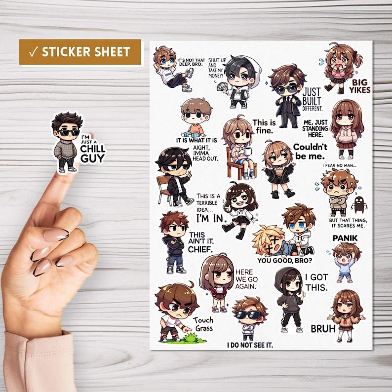 Relatable Expression And Reaction Stickers