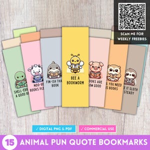 Animal Pun Quote Bookmark