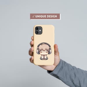 Cute Chibi Introvert Character PNG Stickers