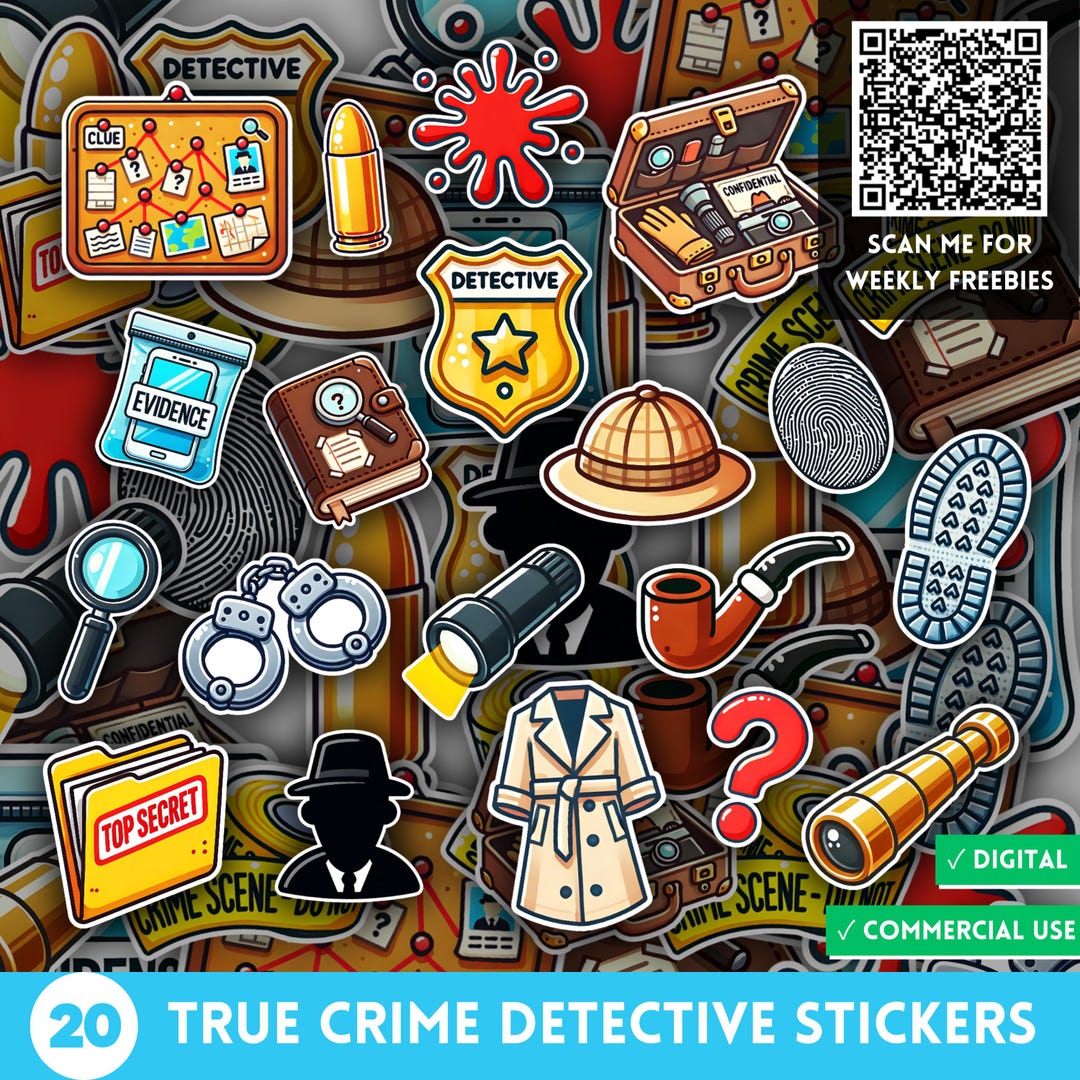 Computer Forensic Stickers True Crime Detective PNG Stickers, Private Investigator & Police ...