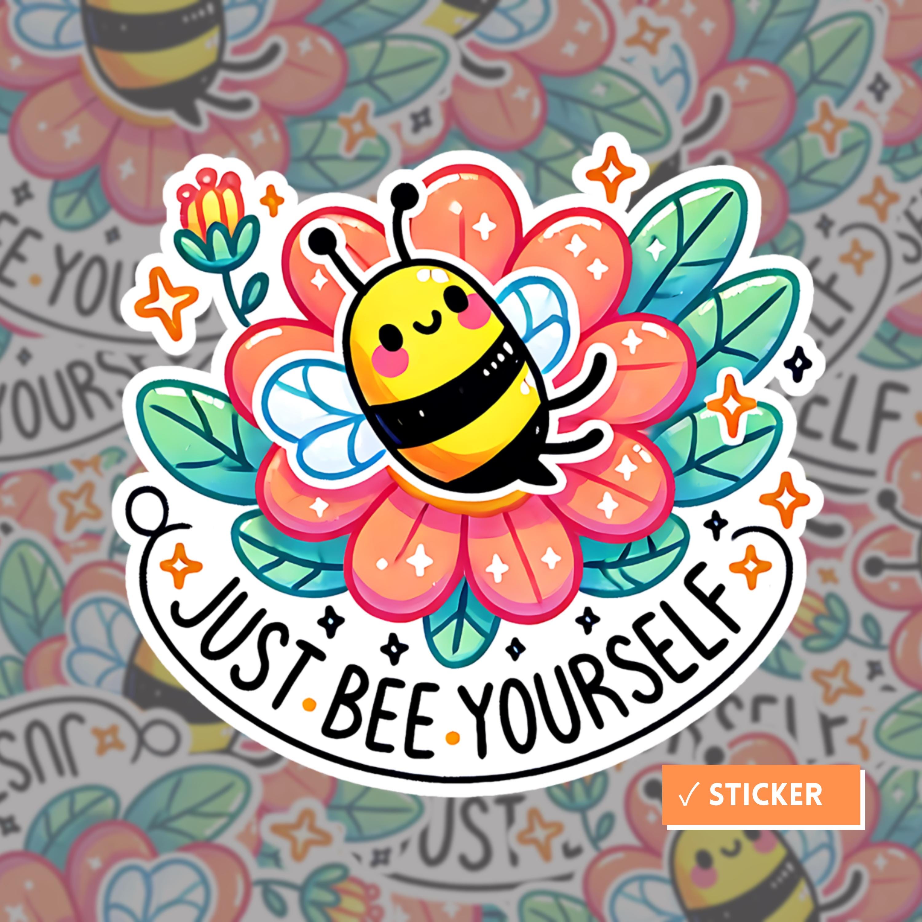 Animal Daily Affirmation Self Care Pun Stickers, Kawaii PNG Bundle ...