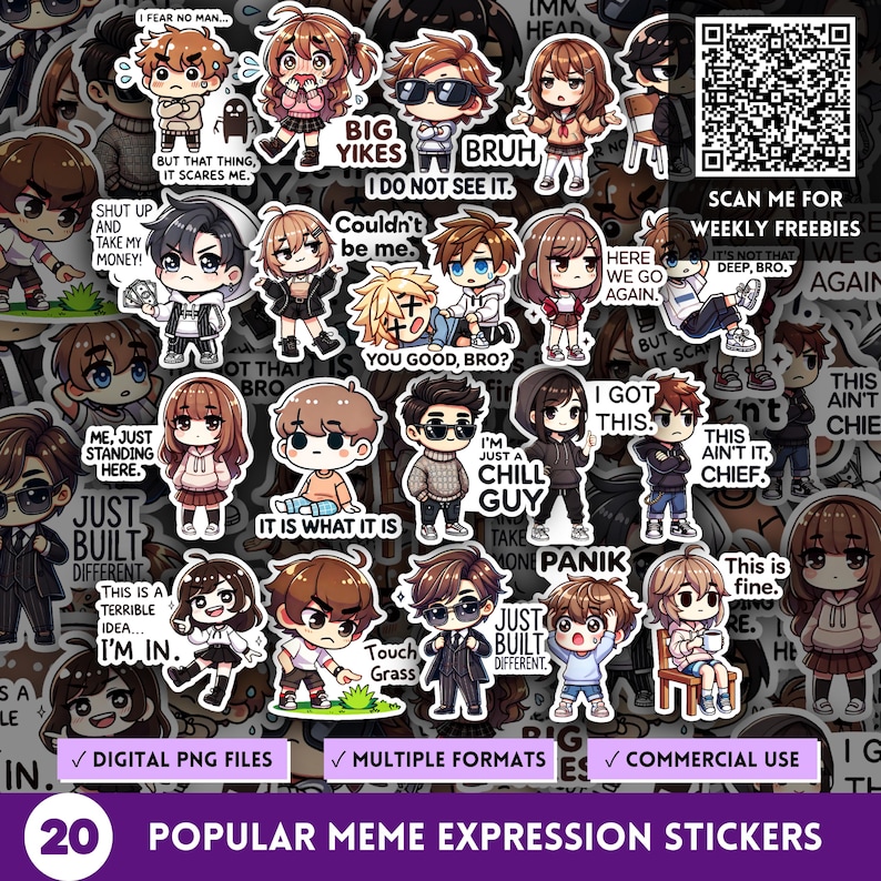 Relatable Expression And Reaction Stickers