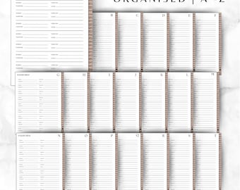 Digital Planner | Digital Password Tracker | Alphabetical Organiser | Password Log | 4 Colour Themes | Tracker with Tabs | Goodnotes