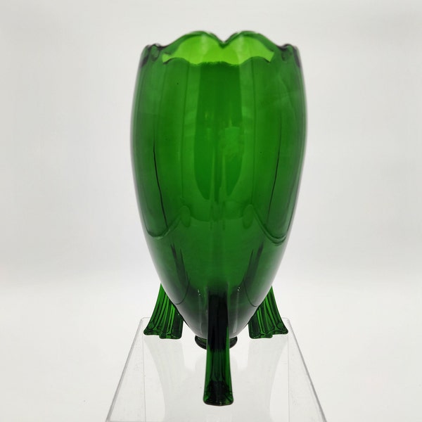 New Martinsville Emerald Green Rocket Vase, 1933