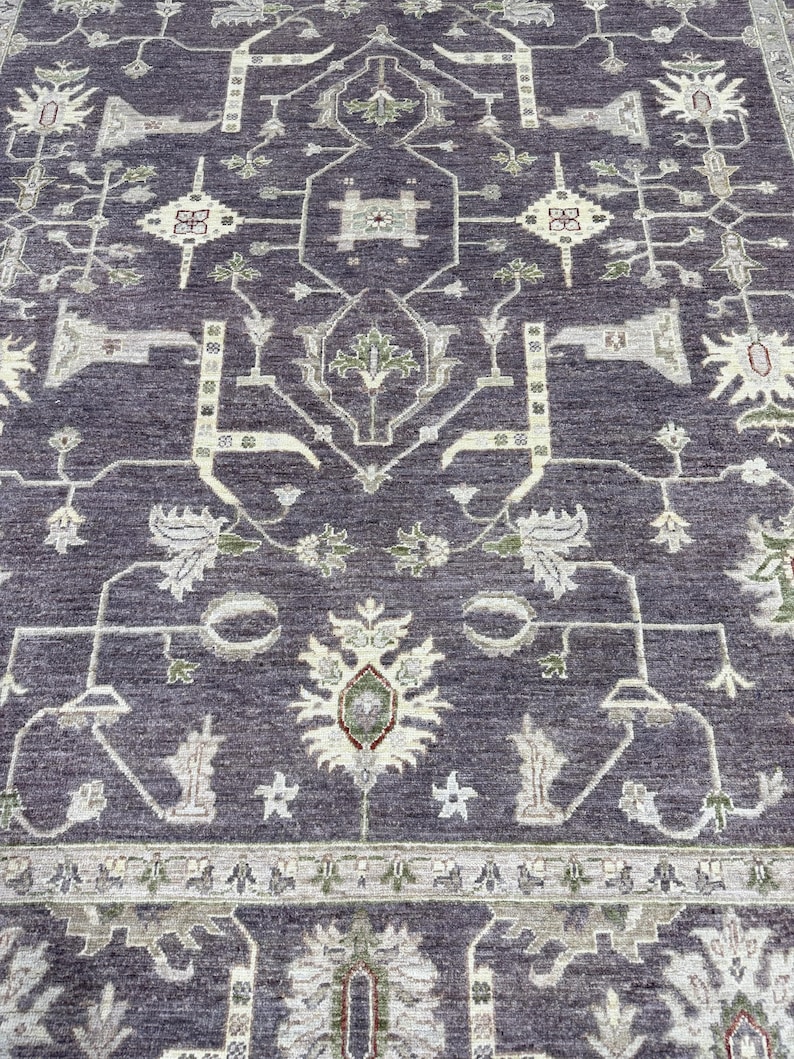7'11x10ft Large Afghan Bidjar Oushak Rug – Hand-knotted Wool With Dark ...