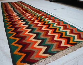 3x9 Ft Vintage Baluchi Runner Rug, Afghan Baluchi Runner Rug, Antique Baluch Runner Rug, Tribal Wool Runner Rug, Kitchen, Hallway Runner Rug