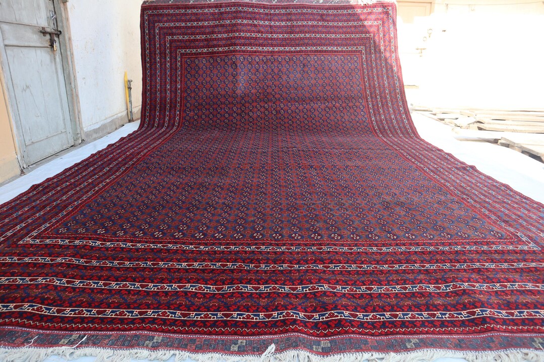 Fazli Rugs 10x15 Ft Large Palace Mazari Area Rug, Afghan Brand New Handmade Rug ...
