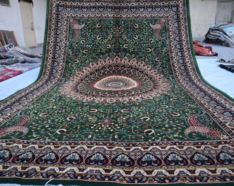 7x10 Ft Collector Piece Mazari New Rug, Afghan Brand New Handmade Rug, High Pile Soft Wool Rug, Traditional Dining Table Rug, Livingroom rug