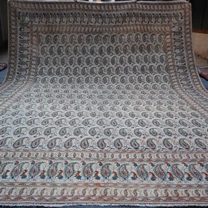 10x13 White Caucasian Area Rug, Afghan Handmade Rug, Afghan Palace Old Area Rug, High Pile Soft Wool Rug, Dining Table Rug, Living-room Rug