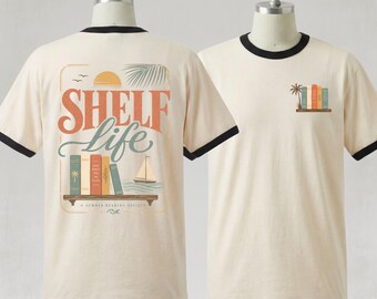Comfort Colors® Beach Reading T-Shirt - Summer Reading Club - Vintage Beach Vibes Tee - Literacy Humor Librarian Gift - English Teacher Top