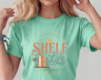 Beach Reading Comfort Colors T-Shirt, Summer Reading Club Tee, Librarian Gift, English Teacher Shirt, Book Lover Beach Vibes