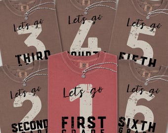 Western Teacher Tshirt, Lets Go Cowgirl Custom Grade Tee, Rodeo Teacher Gift, Howdy Teacher Shirt, Minimalist Grade Tee, Fifth Grade Squad