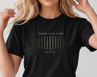 Book Lover Shirt, Where Every Story Begins Tee, Gift for Booktoker, Funny Author Shirt, Writer Humor Tee, Book Club Gift, Bookworm Shirt