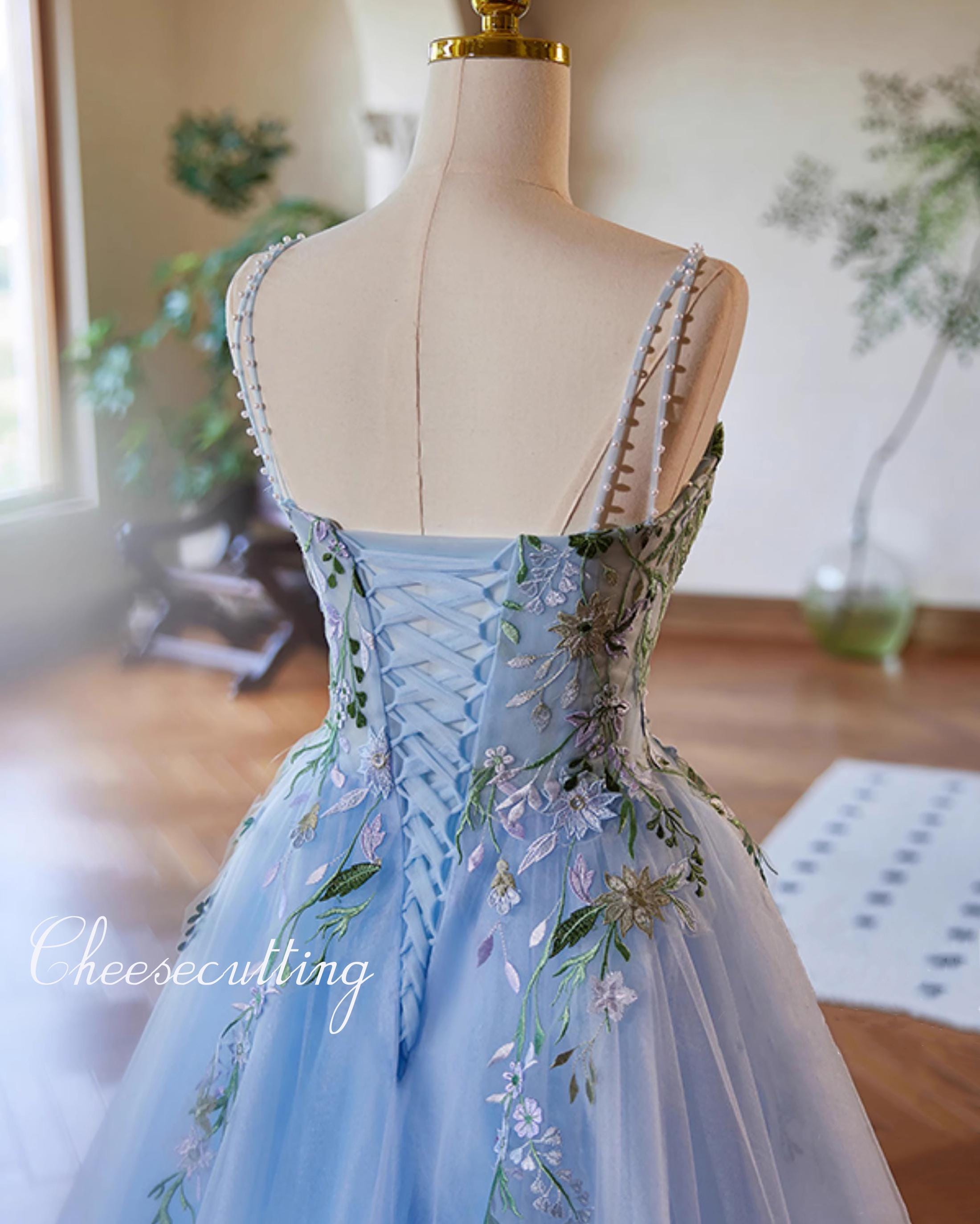 Cecilia Couture 1516 Sky Blue Prom Dress main image 1