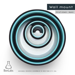 Chirp® Wheel Wall Mount: Foam Roller and Yoga Wheel Storage Rack.