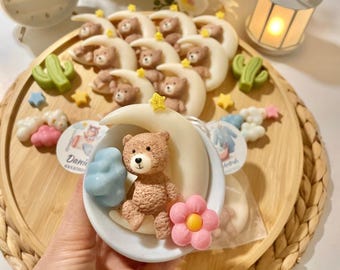 Teddy Bear Candle Favor: Baby Shower Gifts, Baby Shower Gifts For Guests, Baby Shower Candle Favor, Gender Reveal Gift