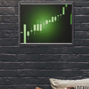 Wall Art, Stock Market Gift Horizontal Poster for Day Trader, Finance Student, Man Cave - Future Trader Money Banking Decor, Gift for Stock