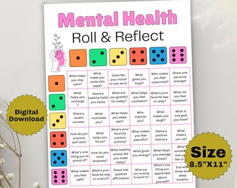 Mental Health Game Printable, Editable Canva Therapy Activity, Counseling Group Icebreaker, SEL Classroom Game, Instant Download
