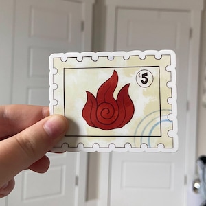 Avatar the Last Airbender Stamp Stickers Laptop Water Bottle Decal Fire Nation Sticker Zuko Azula