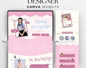 Graphic Designer Canva Website Template Creative Portfolio Visual designer Marketing Instagram Aesthetic Virtual assistant Content Creator