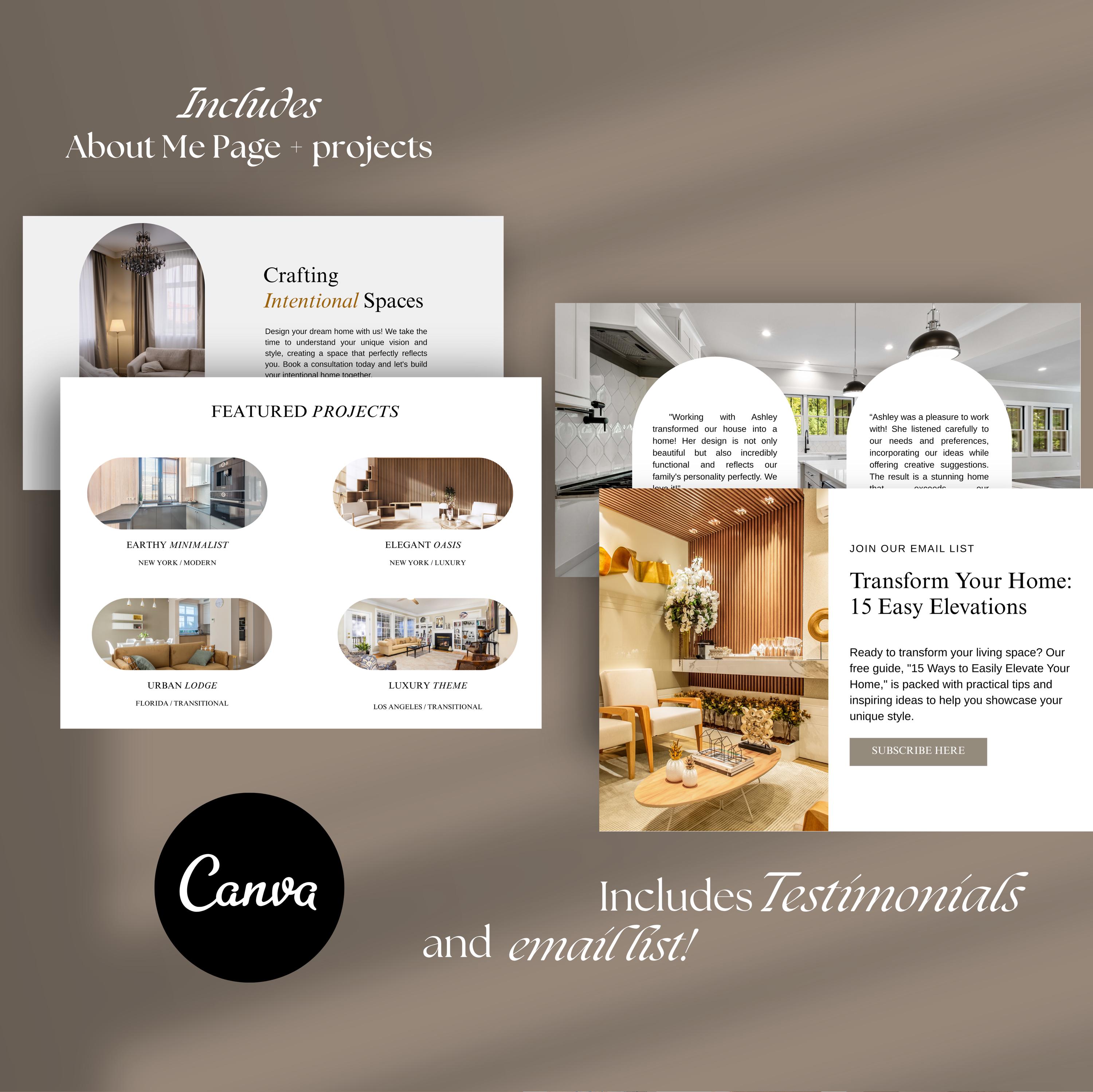 Interior Design Website Template | Interior Designer Portfolio ...