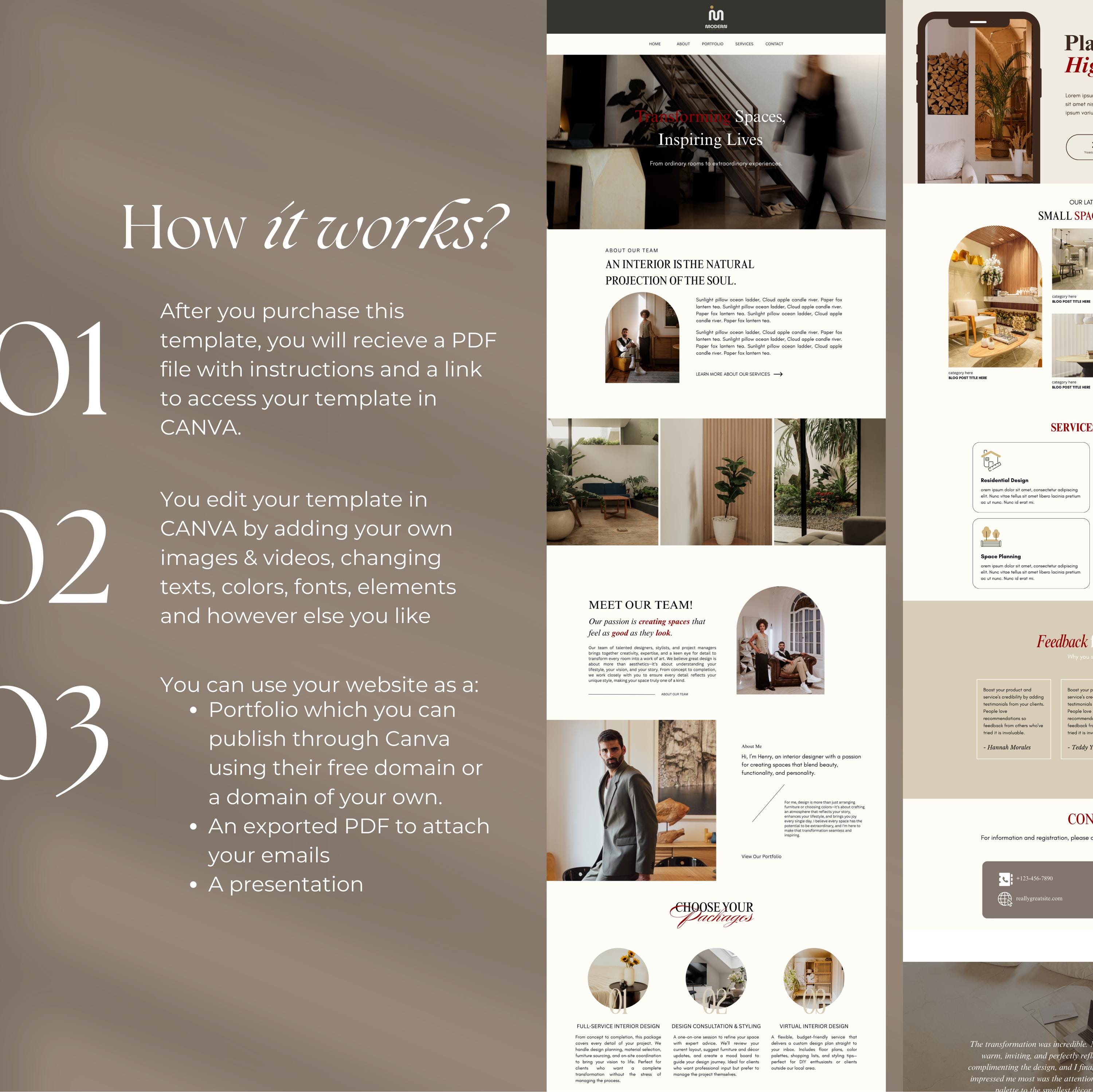 Interior Design Website Template | Interior Designer Portfolio ...