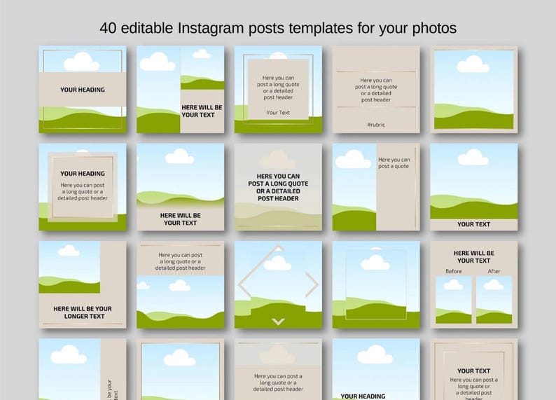 150+ Beige Canva Instagram Template, Social Media Templates, Instagram ...