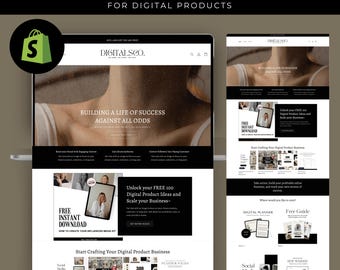 shopify theme for digital products , digital product website , digital product website template , digital products , shopify theme template