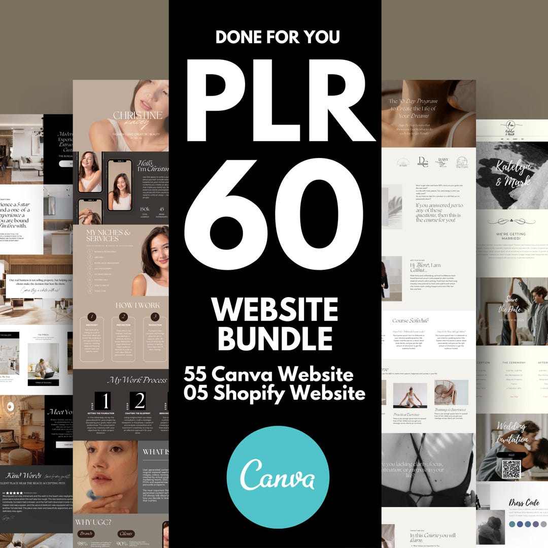Shopify and Canva Plr , PLR Digital Products , Plr Canva Templates ...