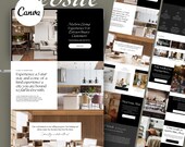 Real Estate Website Template for Canva, Realtor Website Design, Digital Realtor Marketing, Sales Landing Page, Real Estate Branding