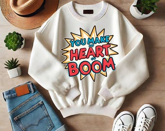 Valentinstag Sublimation PNG - süßes hochauflösendes Design für T-Shirts & DIY Geschenke, Valentinstag Shirt, Clipart