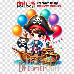 Pirate Png Sublimation Design, Pirate Party Clipart, Pirate Theme Birthday, Pirate Party Printables, DIY Pirate Craft Design, DIY Gift Ideas