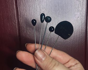 The Dark- Hat Pin Lot of 5