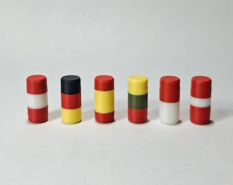 Presta-ventieldopjes in de kleuren van de landvlaggen