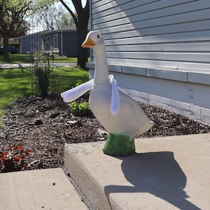 Poseable Goose Wings for 23”- 28&quot; Porch Goose | White or Black  | Accessories | Wings Only | (goose not included)